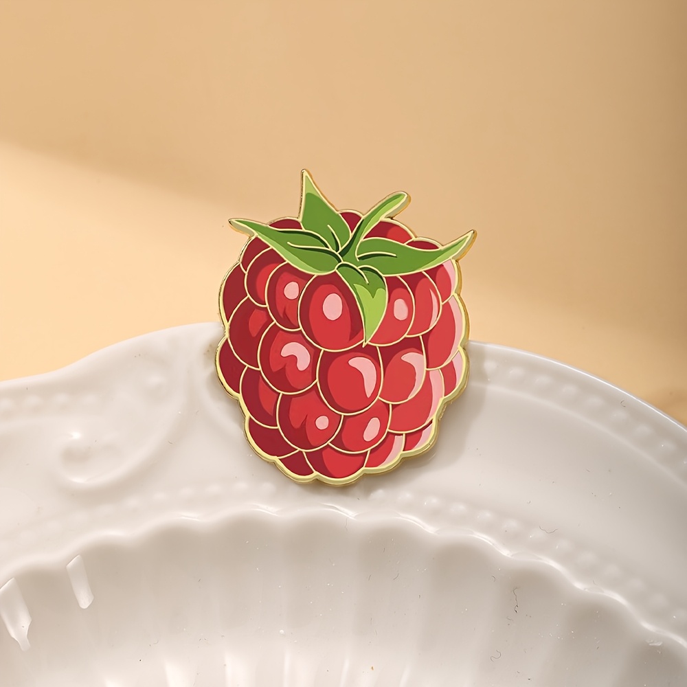 Fashionable Raspberry Decorative Brooch, Gift Idea